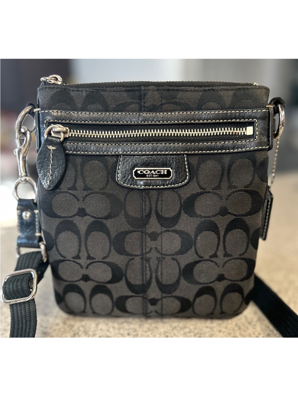 COACH Signature Penelope Swingpack Crossbody Bag